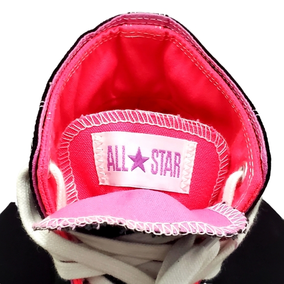 Converse Size 10 Pink and Black Chuck Taylor All Stars - Picture 3 of 4